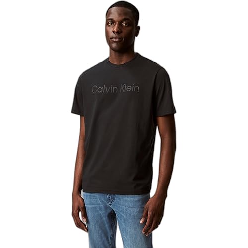 Calvin Klein Men's Relaxed Fit CK Logo Crewneck T-Shirt