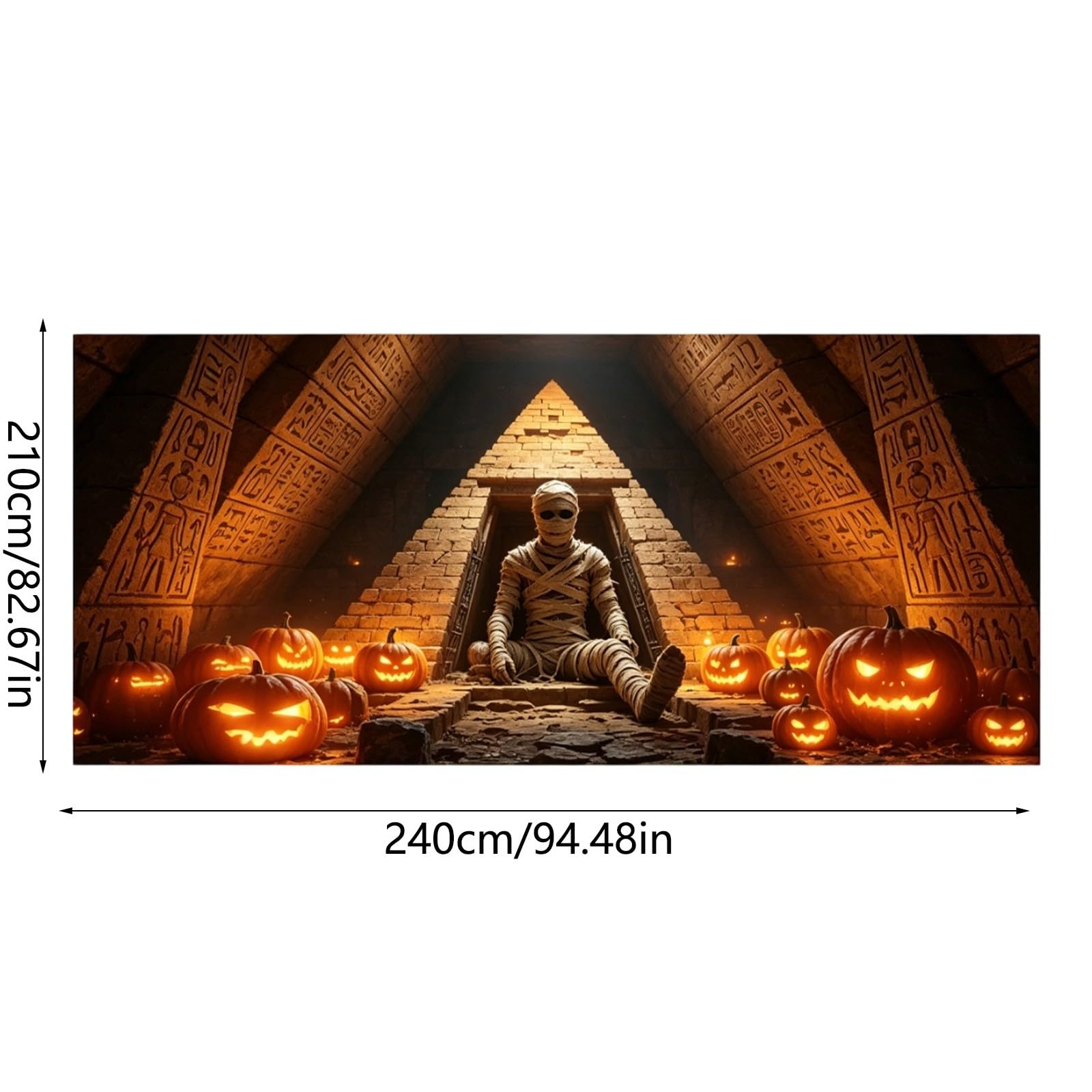 Bandera de Halloween para puerta de garaje, letrero de patio para Halloween, pasillo festivo, exhibición al aire libre, llamativo cartel de temporada