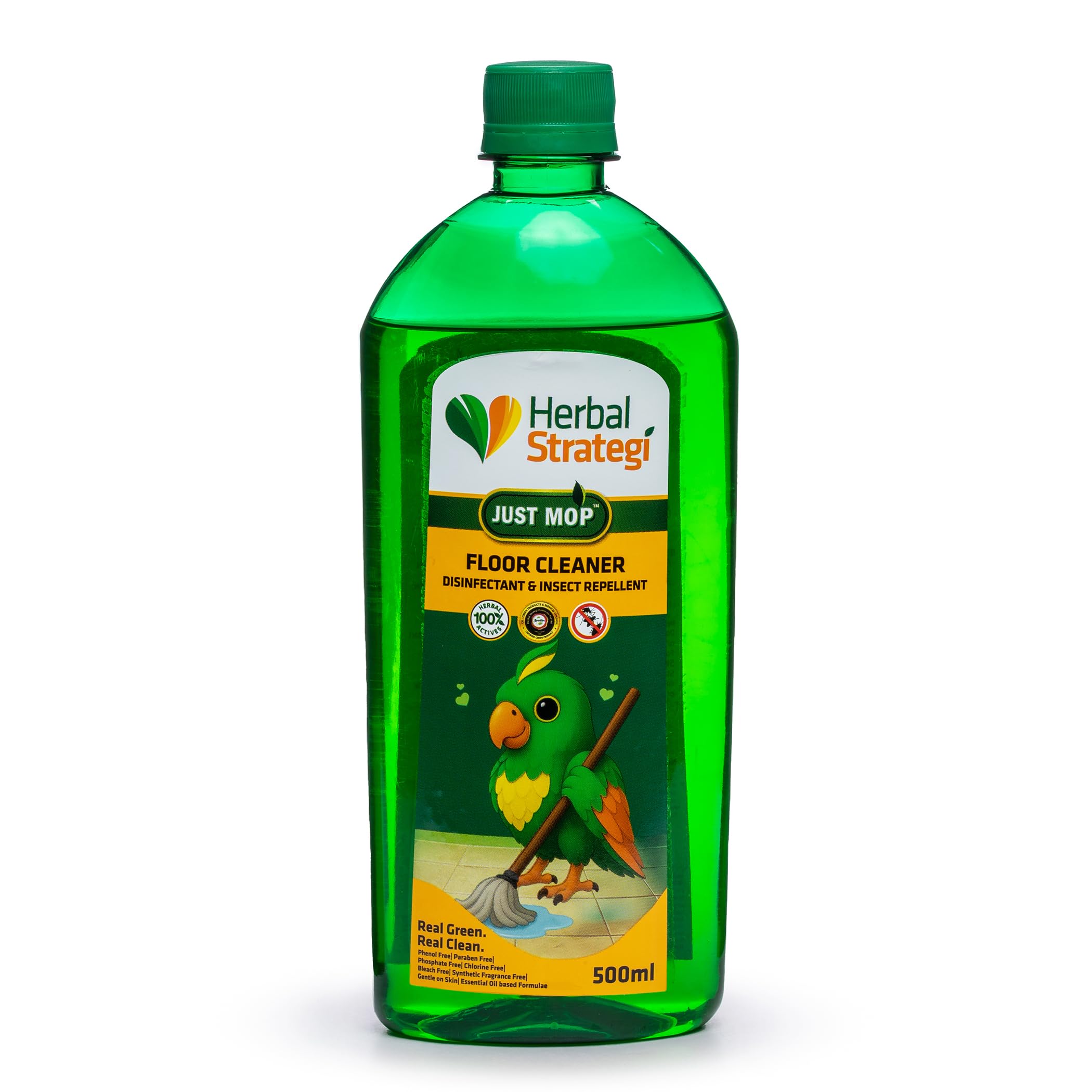 Herbal Strategi Just Mop Herbal Floor Cleaner Liquid, 500Ml