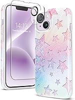 Vista 14 de GVIEWIN Funda de mármol para iPhone 13, con protector de pantalla y protector de lente de cámara