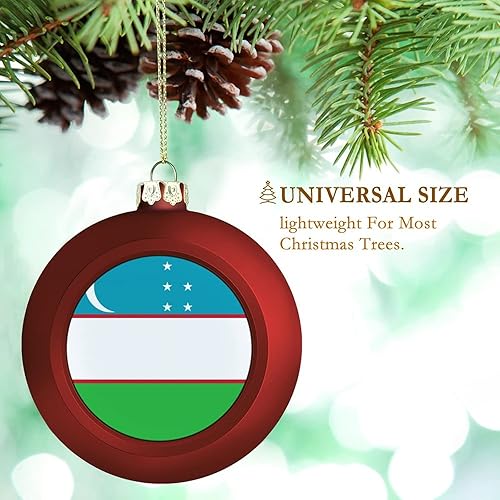 Vista 77 de Adornos dorados de bola de Navidad de Trinidad y Tobago, adorno de bola de bandera de Trinidad y Tobago, adornos de Navidad de bandera nacional