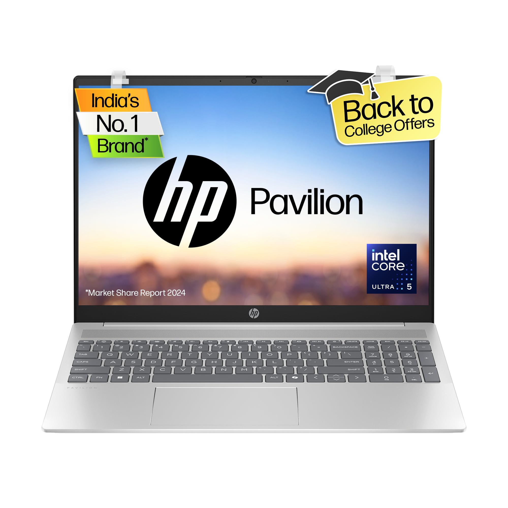 Refurbished) HP Pavilion 16, Enhanced by AI, Intel Core Ultra 5