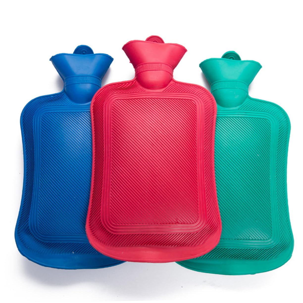 OHPHCALL 450ml Mini Hot Water Bag Rubber Material Hot Cold Water Bottle Leakproof for Winter Warmth Random