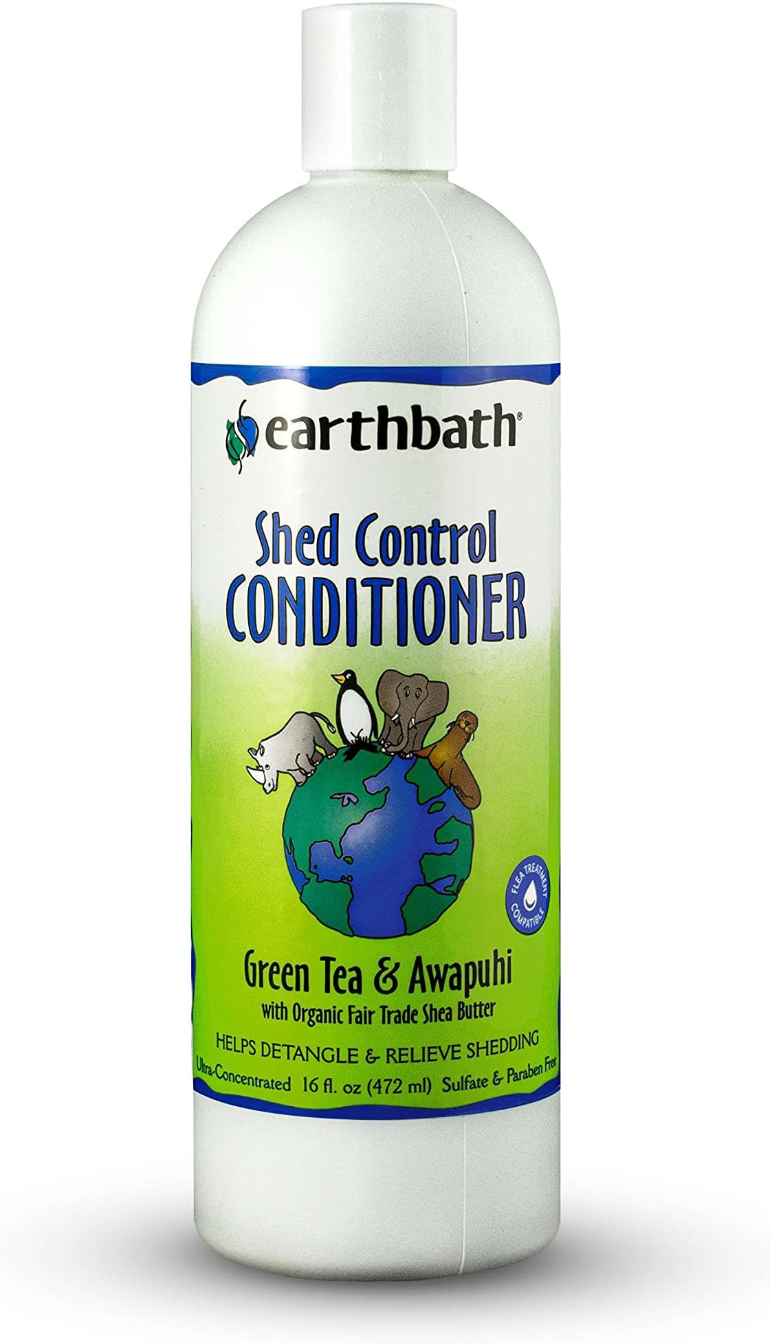 earthbath Green Tea & Awapuhi Pet Shed Control Conditioner