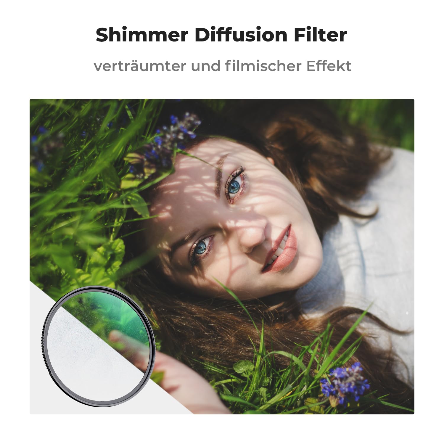 K&F CONCEPT Shimmer Diffusion Filter 67mm aus Optisches Glas mit 18 Schichten Nano-Beschichtung für Videoaufnahmen/Portraitfotografie (Nano-Klear)