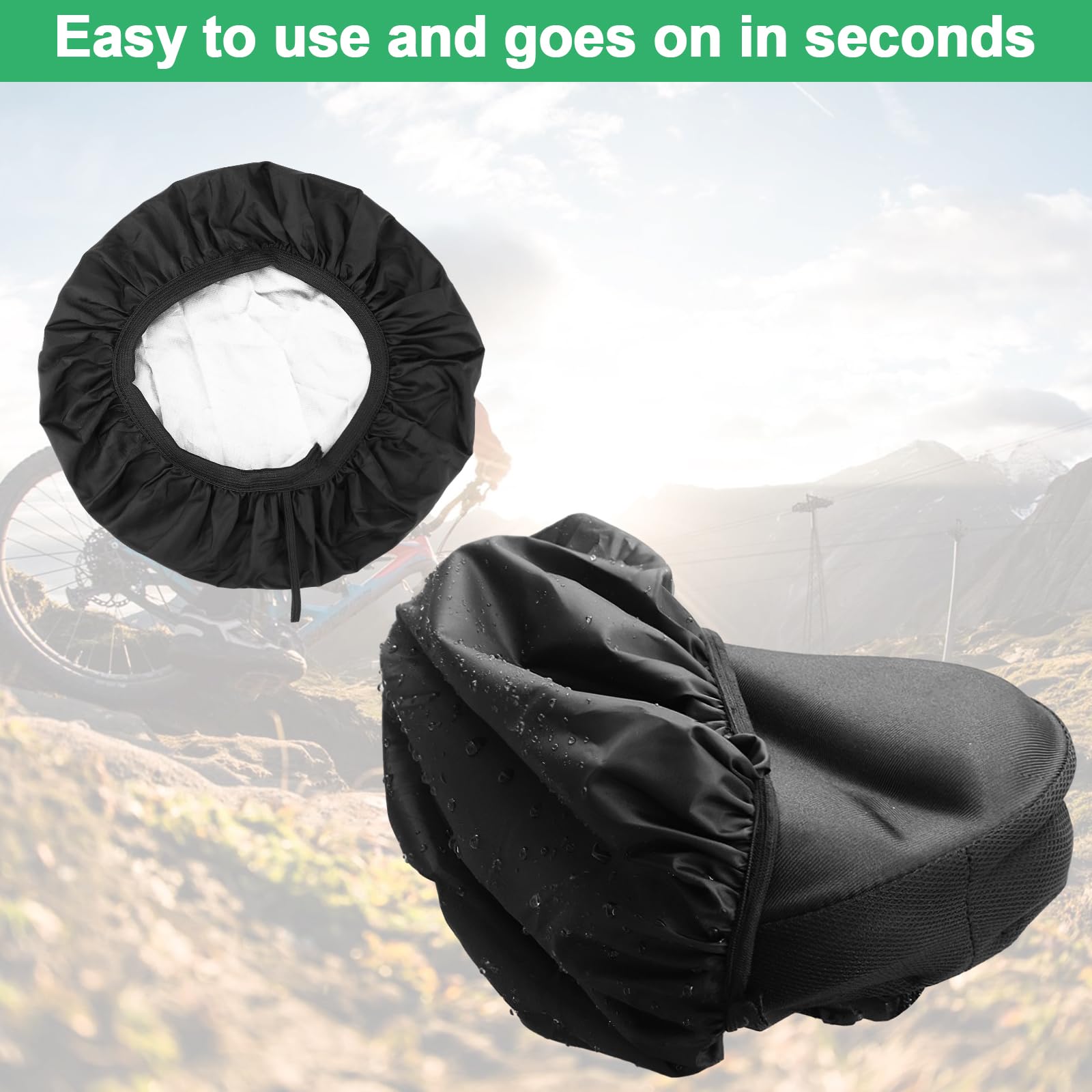 Mateju Housse De Pluie Pour Siège De Vélo, Couvre-Selle De Vélo