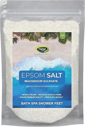 Thanjai Natural 1kg Epsom Salt (1st Quality) A85623 Energy Manure for Plants - 1000GM