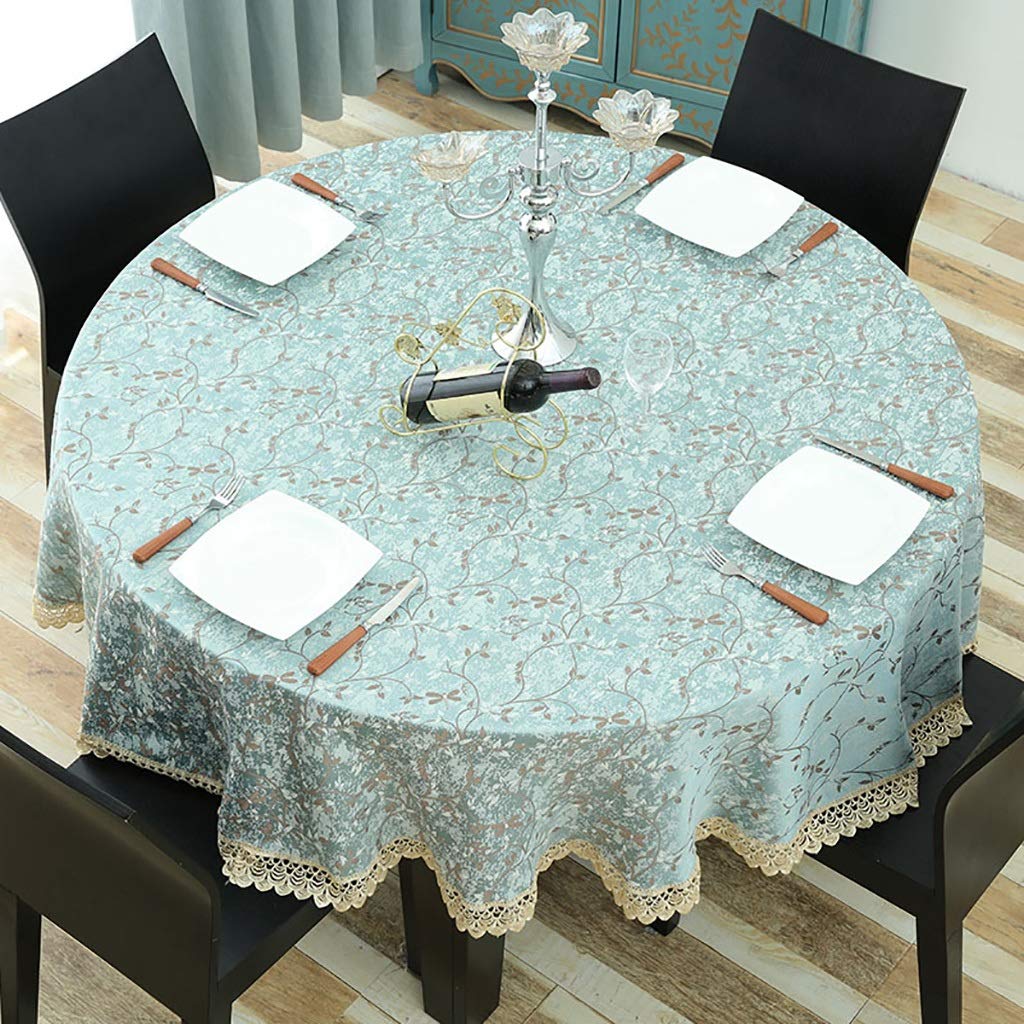 Nappe de pique-nique ronde WENJUN en tissu bleu pour vos déjeuners de fête en plein air