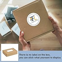 Vista 6 de Flamorrow Paquete de 25 cajas de envío de 8 x 6 x 2 pulgadas, cajas de cartón corrugado, cajas de embalaje para envoltura de regalos, correo