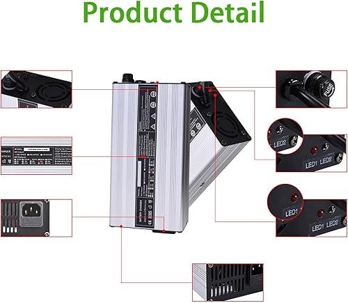 Miniatura 4 de marddpair Cargador de batería para carrito de golf de 36 voltios y 5 amperios con tapón de pie de cuervos, repuesto para Yamaha DS EZGO TXT Club Car