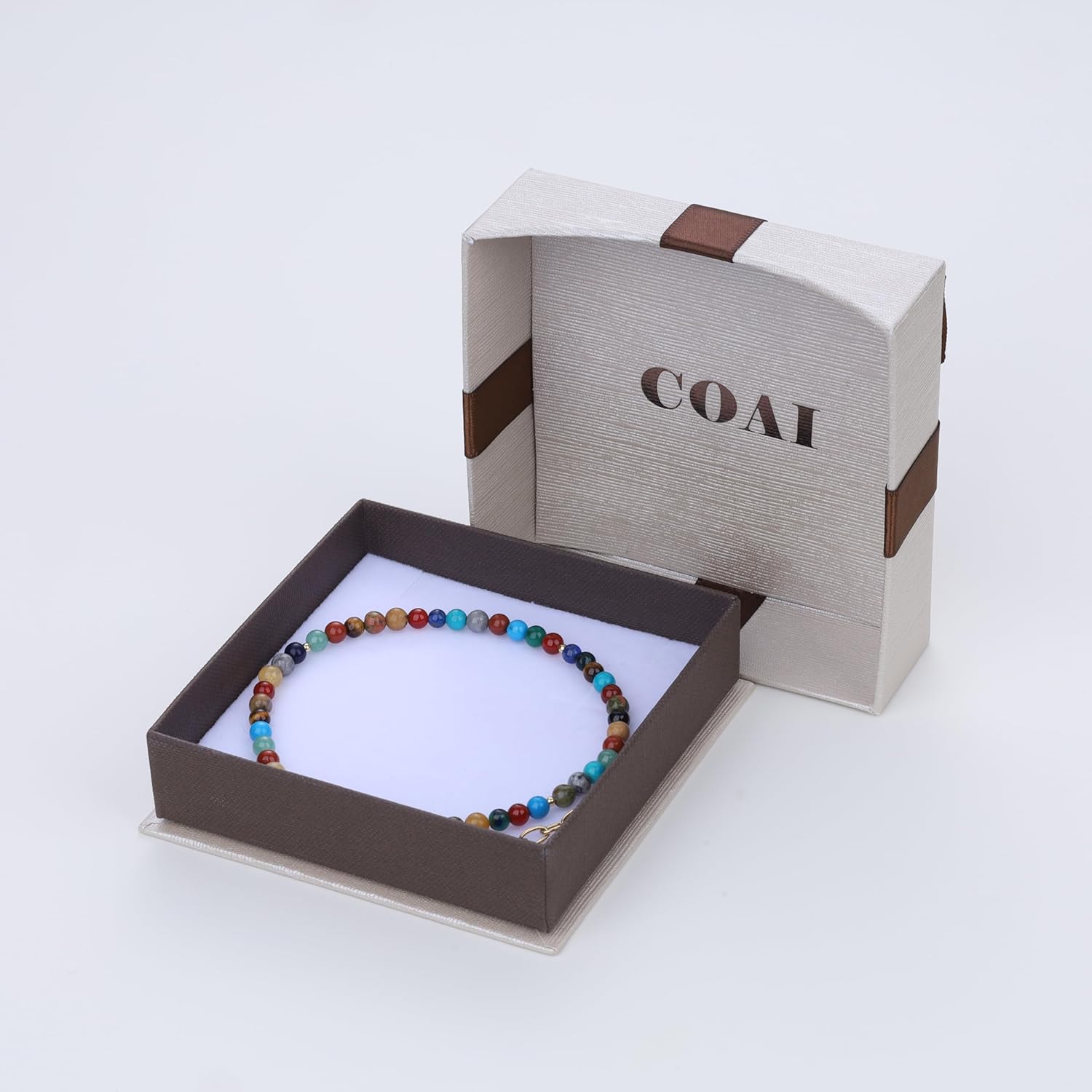 COAI Waterproof Anklet for Women, Crystal Beaded Anklet for Women