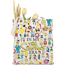 KUIYAI Vintage Cartoon TV Show Tote Bag, Canvas Shoulder Bag For Shopping, Travel, Office, Handbag For Women