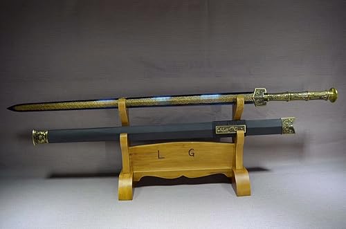 Miniatura 8 de Espada de dragón y fénix (patrón de grabado de acero de alto carbono, mango de aleación) Espada china