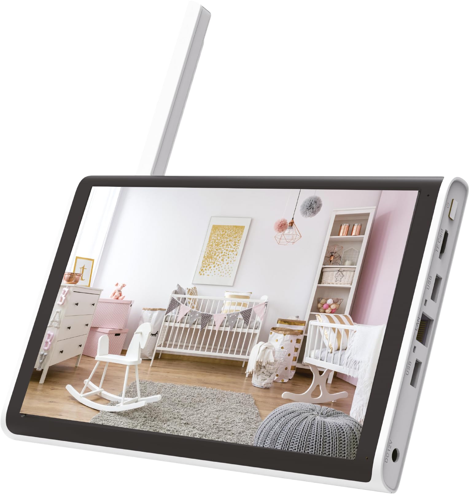 Megasat System monitoringu HS 260 – kamera i monitor do monitoringu (nagrywanie na karcie SD lub dysku twardym, zasięg radiowy do 300 m, monitor 10,1″)