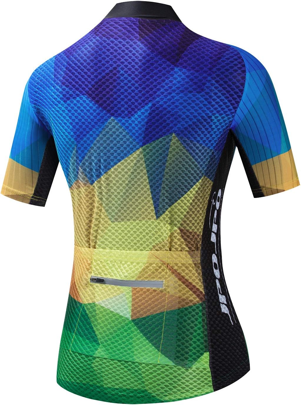 Weimostar Women's Cycling Jersey Short Sleeve Bike Biking Shirts Full Zipper Bicycle Tops