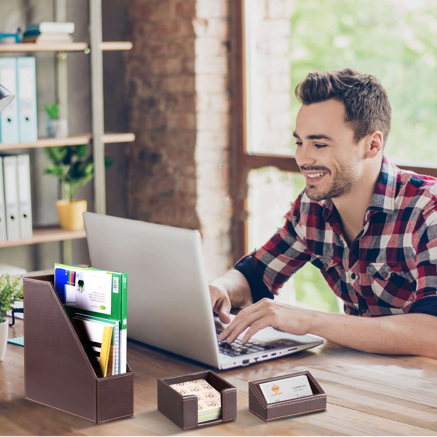 DESKSTATION 小物入れ Amazon.com: Desk Accessories and Workspace Organizers, 6 PCS