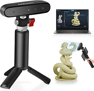 Official Creality CR Scan Ferret 3D Scanner with Power Bank and Tripod, 0.1mm Precision, Built-in ASIC Chipset 30fps Quick Scan, Full Color Scanning Compatible with Android/Win10/11/Mac M1/M2