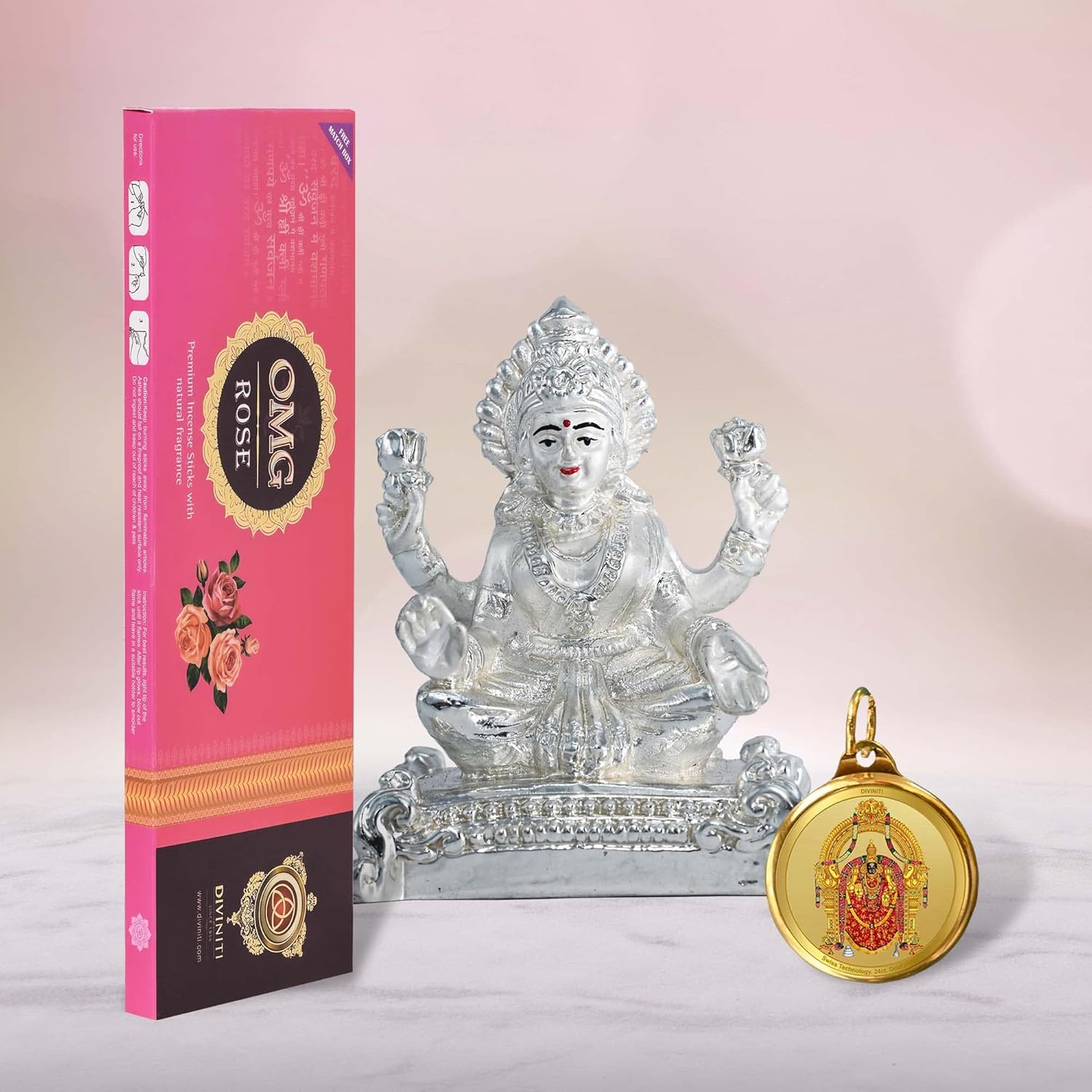 Resgin Laxmi Ji Agrbatti Pendant Combo-AMZ486