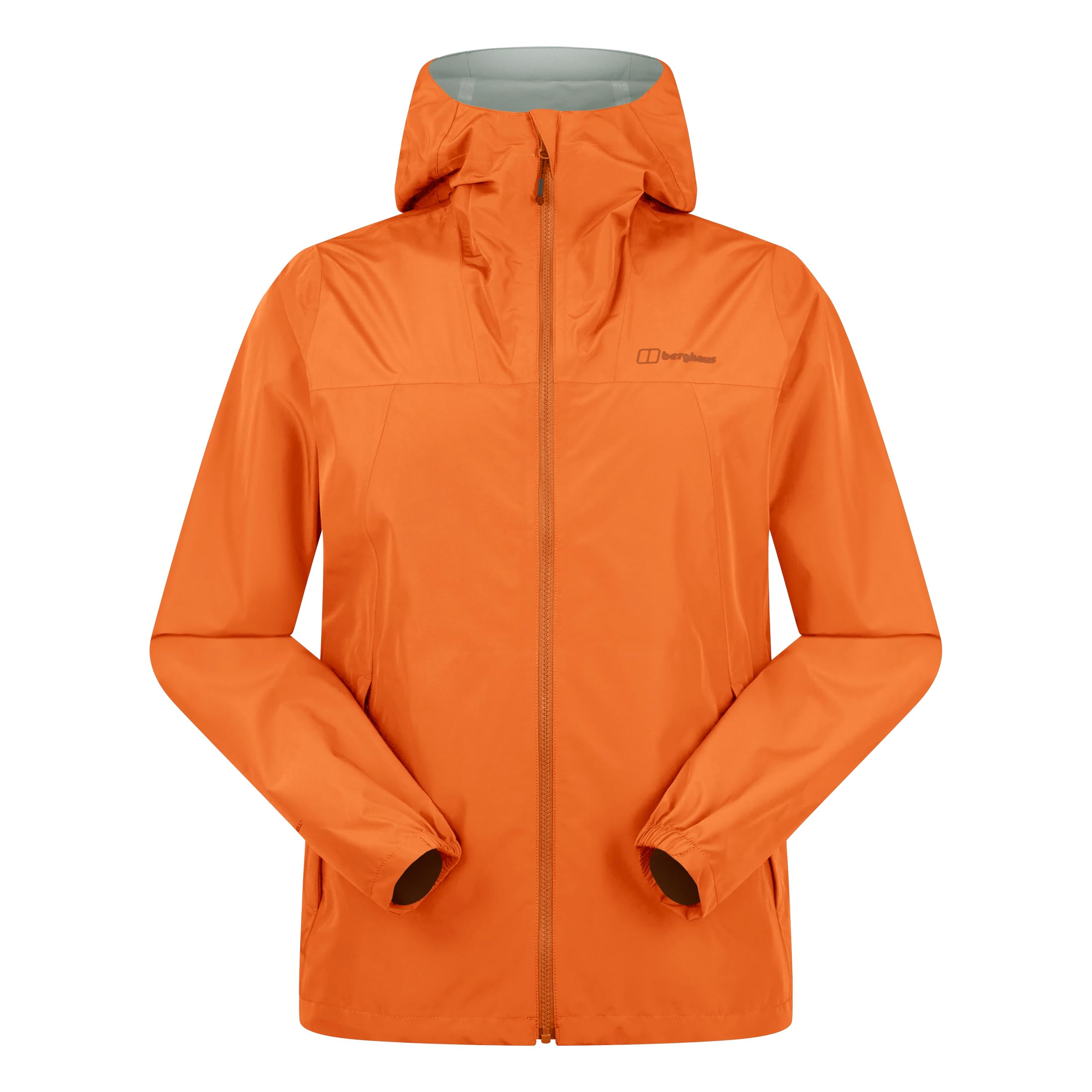 Berghaus Men's Deluge Pro Waterproof Shell Jacket | Adjustable | Durable Coat | Rain Protection Waterproof Jacket, Blazing Fire, XS