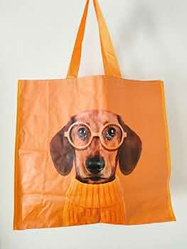 Amazon.co.jp: エコバッグ ダックスフント 犬 海外限定 オレンジ