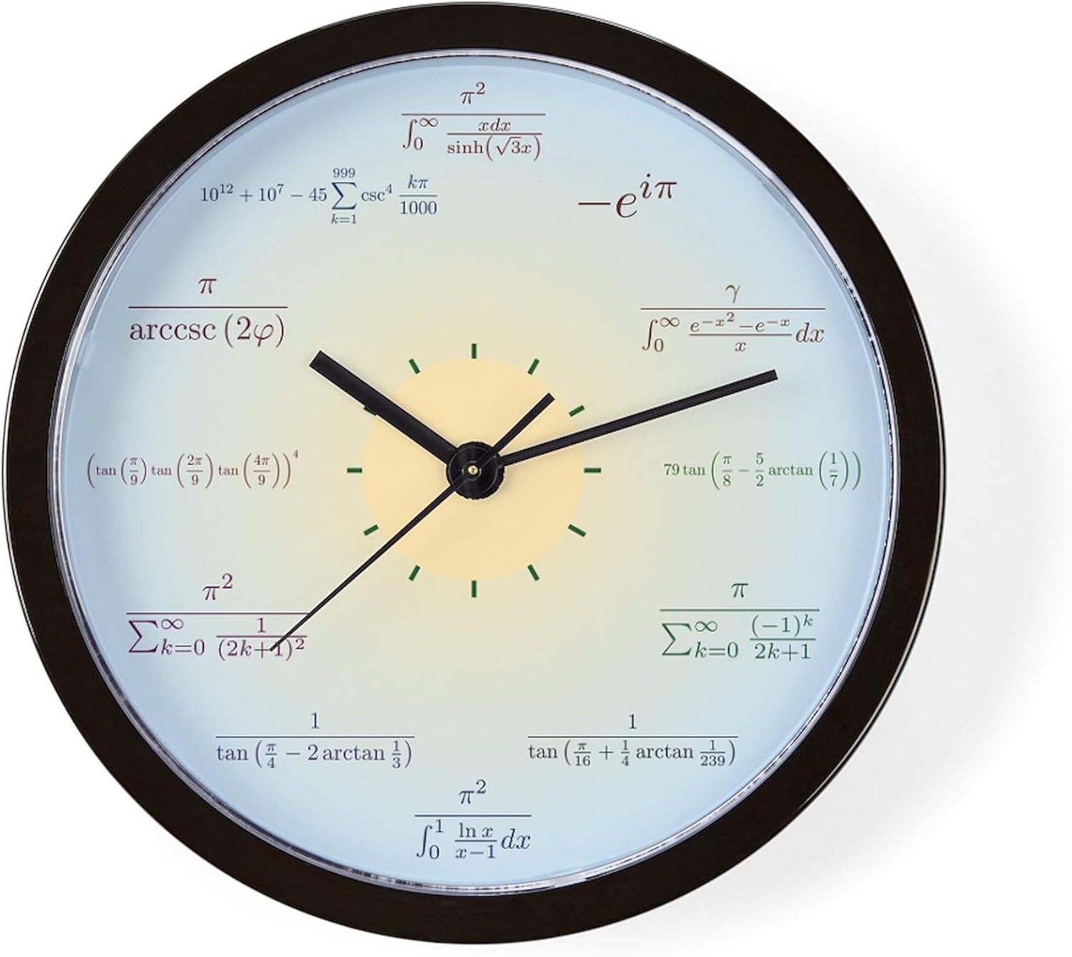 CafePress Math Wall Clock (Blue Gradient) 10" Wall Clock for Livingroom, Kitchen, or Office
