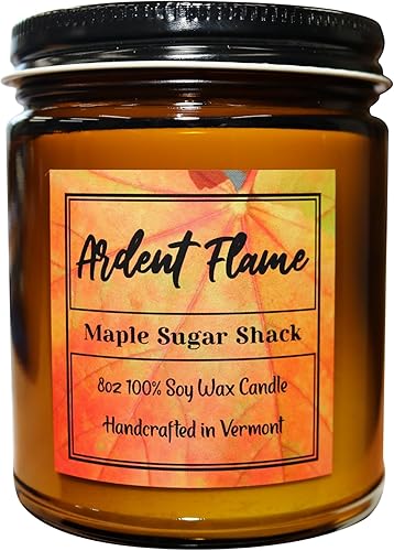 Velas Cabaña de azúcar de arce Vela de cera de soja 100% natural para decoración del hogar Altamente perfumada Fragancia premium Hecho a mano