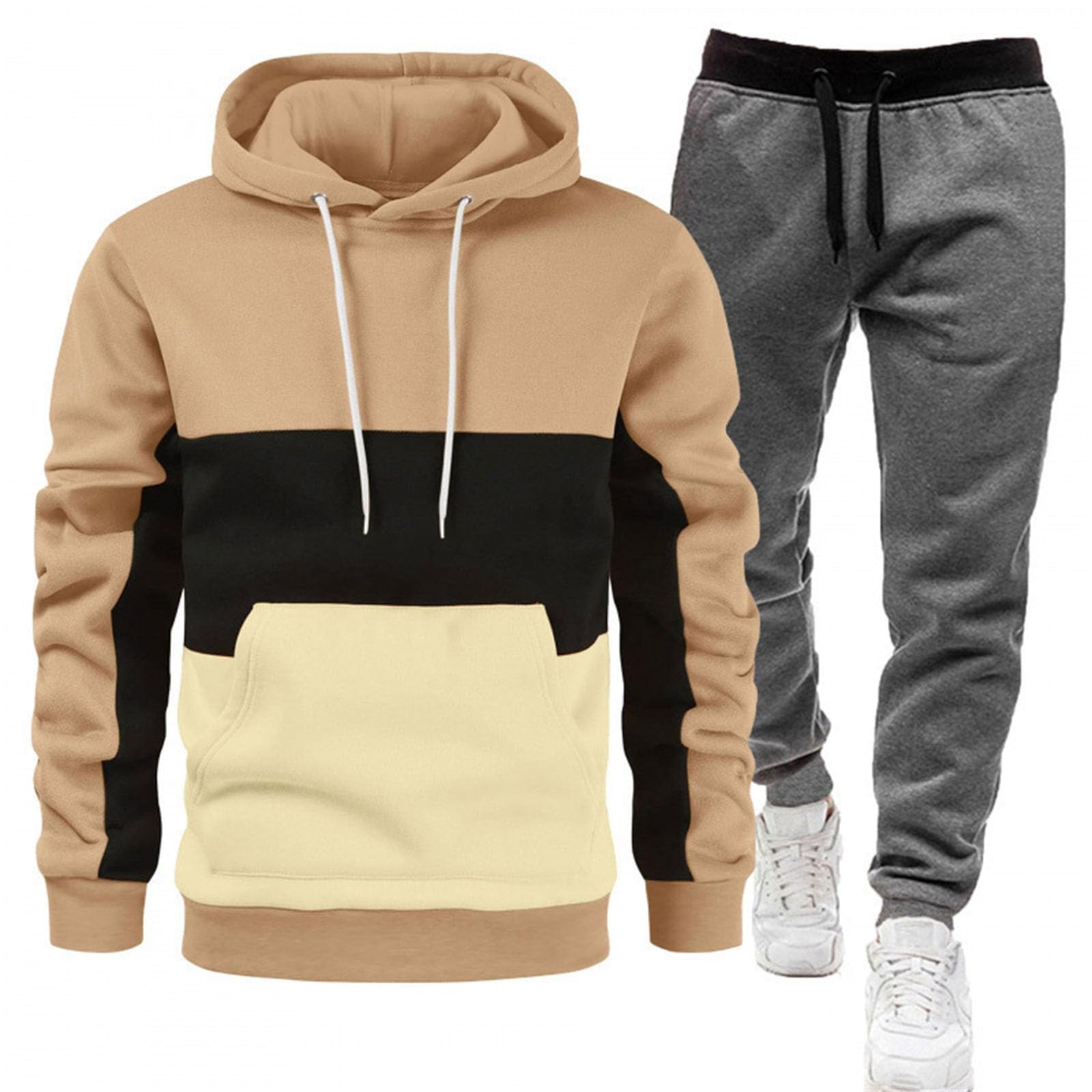 Survêtement 2 pièces pour homme ensemble décontracté - 8