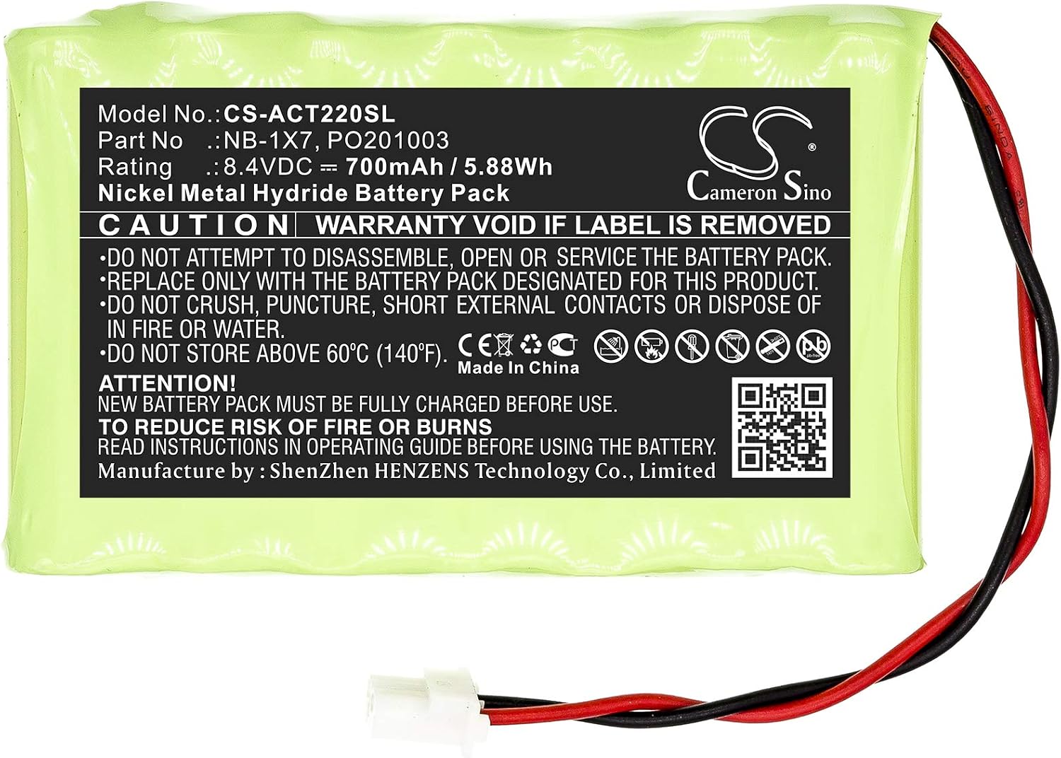 Cameron Sino Battery for Acutrac 22 Pro, 22Pro MKII, Digiair, Digisat 3 Pro, Digisat Pro, MKII Satellite Signal Meter PN:Acutrac NB-1X7, PO201003 700mAh / 5.88Wh