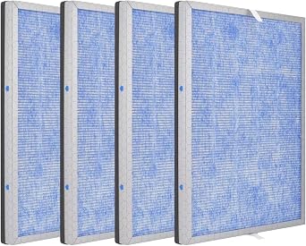 HichoryerUpgradedMSA3 Air Purifier Replacement Filter,Compatible with Membrane Solutions Air Purifier MSA3 & MSA3S, 3-in-1 H13 True HEPA Filter with Odaller Pure Technology, 4 Pack