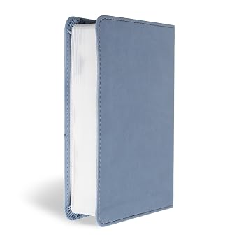 CSB Large Print Compact Reference Bible, Digital Study Edition, Slate LeatherTouch