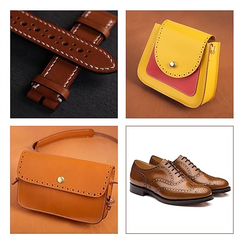 Miniatura 7 de WUTA Brogue Style - Punzones de cuero para agujeros, 20 piezas, cabezales de repuesto perforados a mano, herramientas de perforación de agujeros