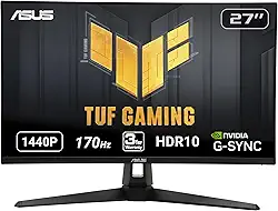 ASUS Tuf Gaming VG27AQ1A 2560 x 1440 pixels Quad HD LED Computer Monitor - 27Inch