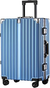 Suitcase Luggage Large Capacity Aluminum Frame Suitcase Lightweight Universal Wheel Password Box Trolley Case Portable Suitcase Color A, Size 20in