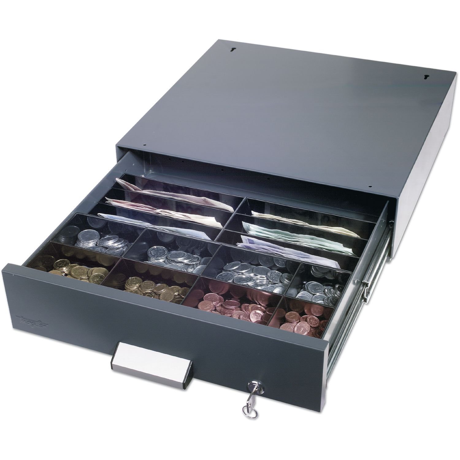 Mogler Sicherheits-Unterbaukasse ZU 41,108x410 x 403 mm,Münzeinsatz ME375,anthrazit