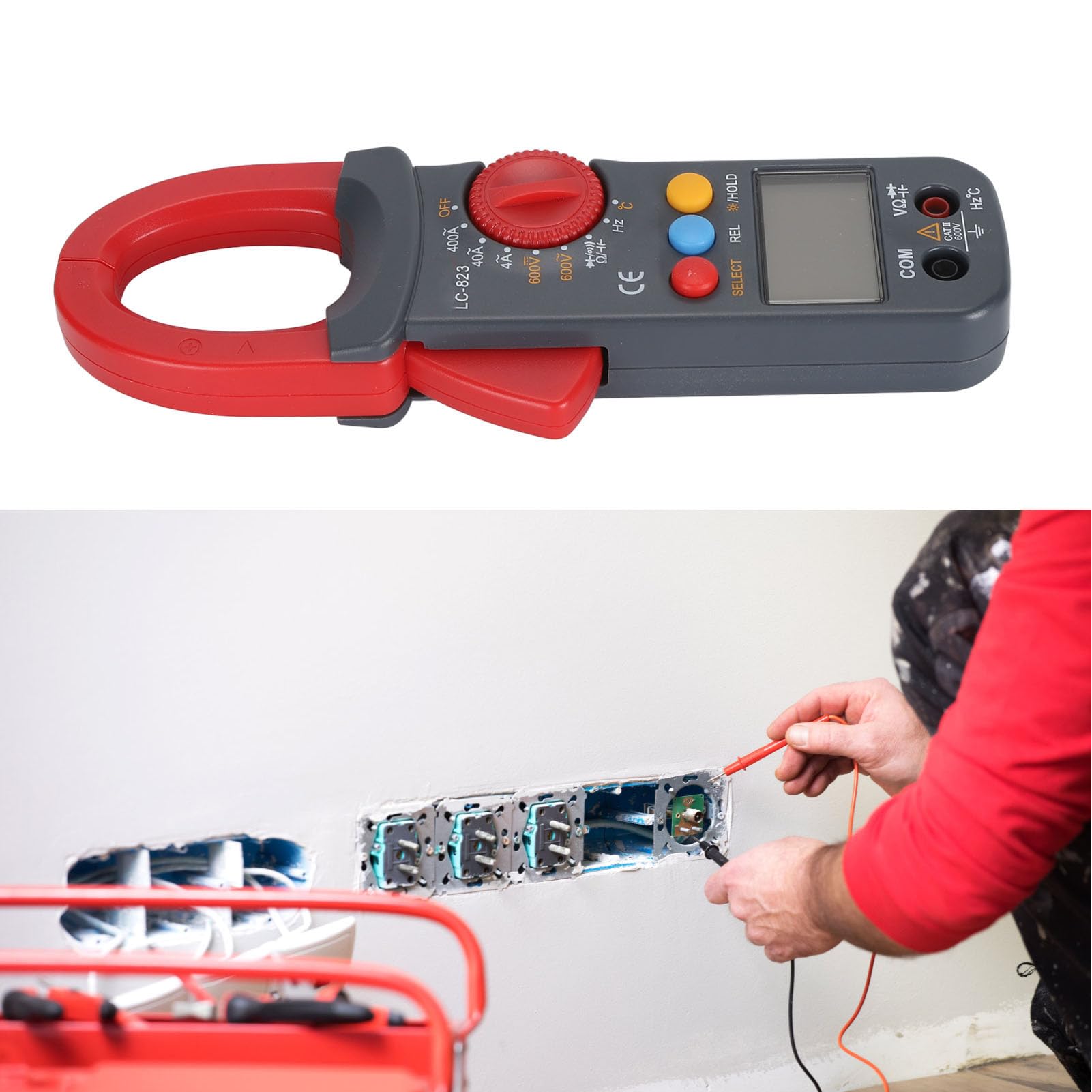 Pinza Amperometrica Digitale AC/DC 4000 Conteggi - Multimetro Professionale Con NCV E Torcia - Foto 9