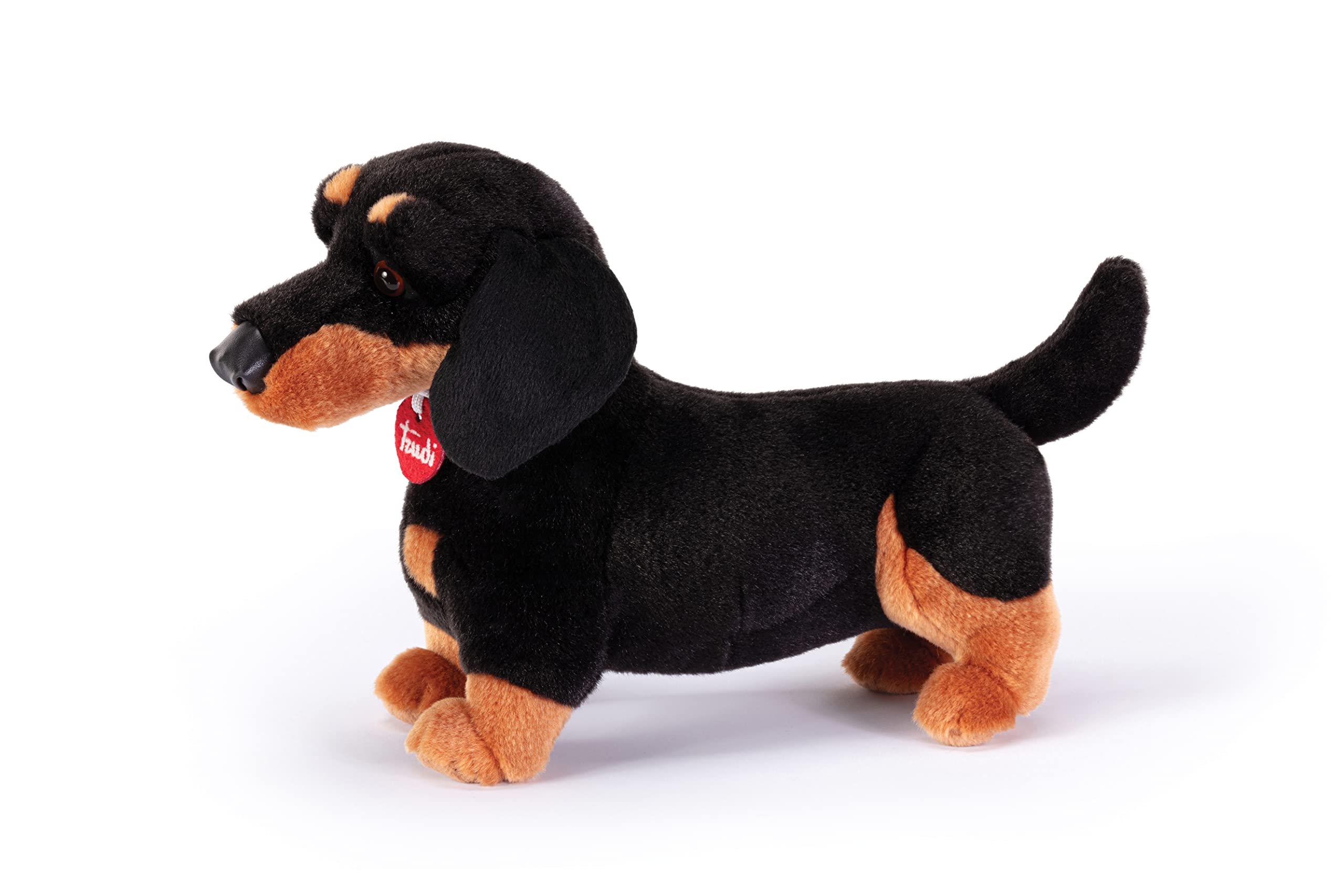 Trudi Dachshund Leo Hund Plüschtier Spiel, Weihnachts- und Geburtstagsgeschenk | 13x24x34cm Grosse M | Klassische Plüschhunde | Modell 22337