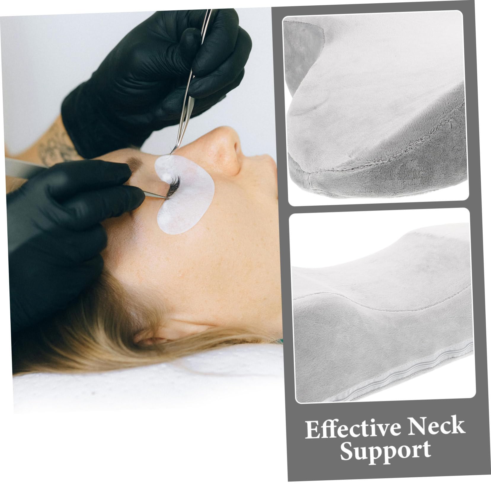 Extensión De Pestañas Almohada u Almohadilla Viscoelástica Para Injertos Soporte Cervical Almohada Reutilizable Para Salones
