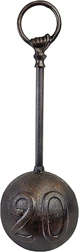 Vista 40 de Lulu Decor, Fleur De Lis - Tope de puerta con mango (barra negra antigua)