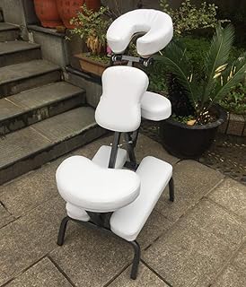 Silla Masaje Plegabl Ligera y Portátil para Fisioterapia Tatuaje y Rehabilitación con Reposabrazos Ajustable Soporte Pectoral Reposacabezas y Funda de Transporte Oxford Negro