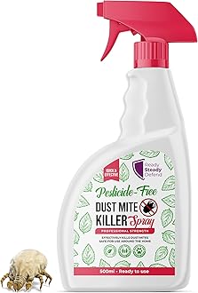 Dust Mite Killer Spray 500ml - Advanced Pesticide-Free Formula, Professional Strength for Home Use, Eco-Friendly, Effectively Targets Dust Mites and Various Insects, Safe and Powerful Pest Control