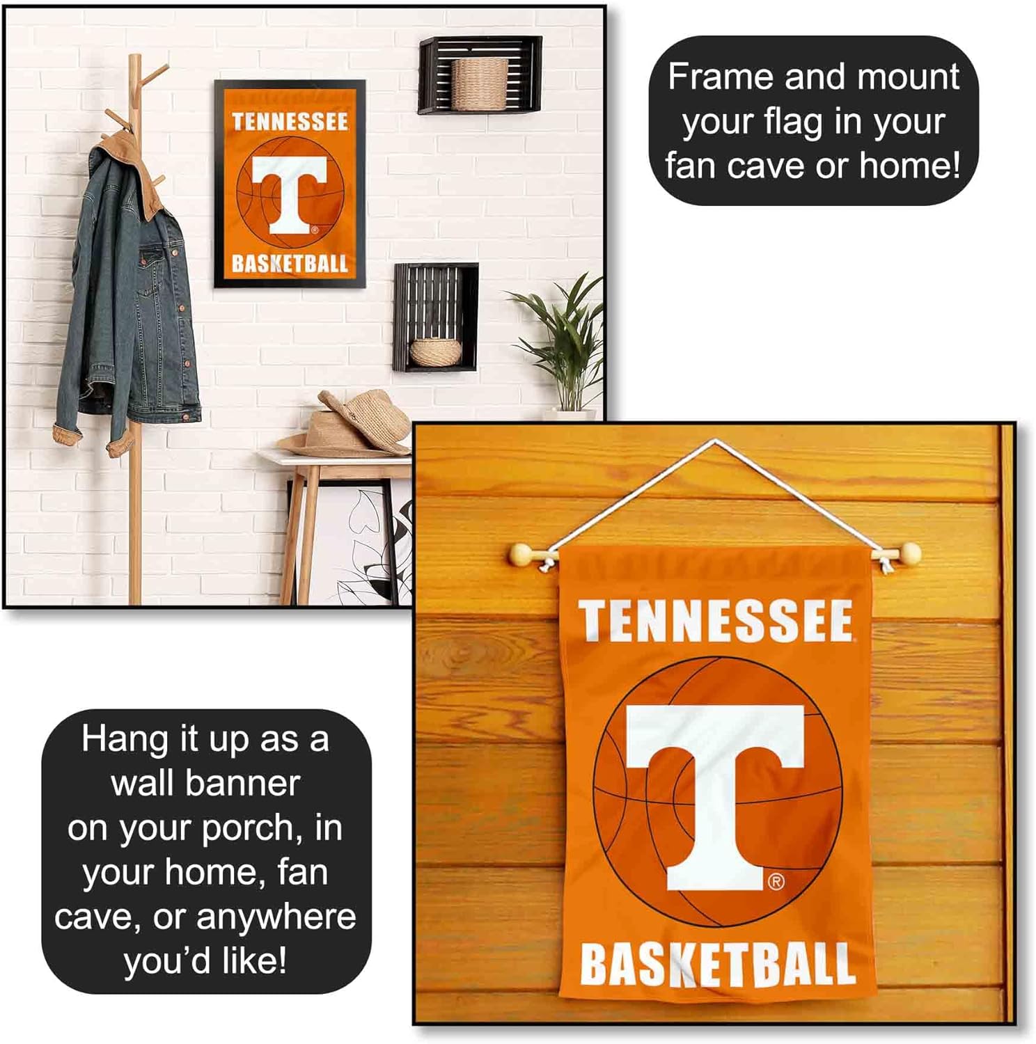 Tennessee Volunteers Basketball Garden Flag - Image 5