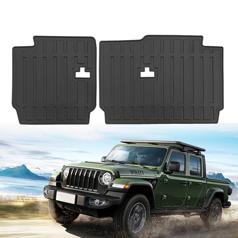 Tapete para Encosto do Banco Traseiro Jeep Gladiator JT 2020–2026 em TPE Wqyimat