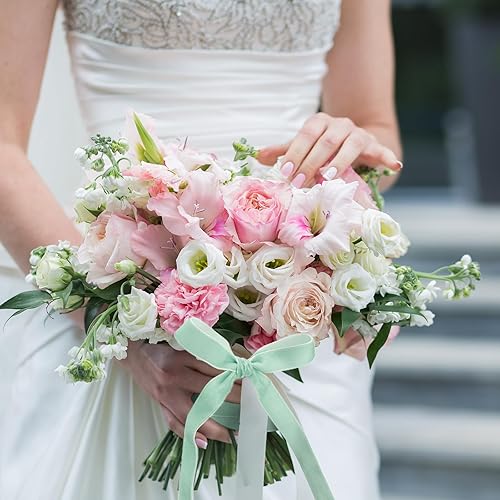 Miniatura 30 de Chuangdi 3/8 pulgadas, 60 yardas, cinta de terciopelo azul verde azulado de Navidad, cintas anchas de terciopelo vintage para adornos de árbol