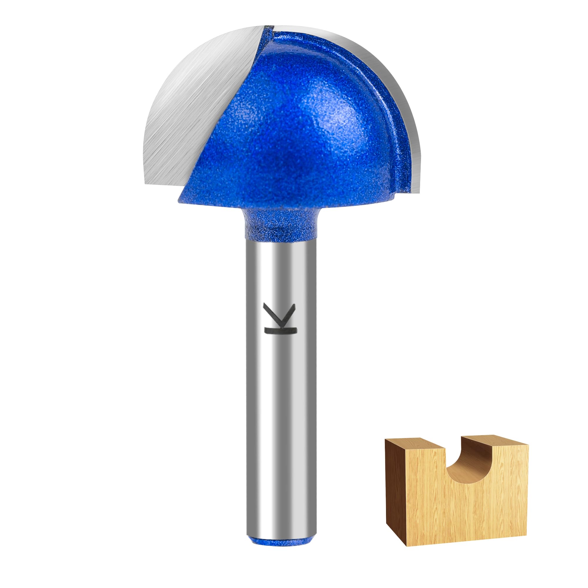 Carbide Router Bits - 8 Piece Cove Round Nose Set -8