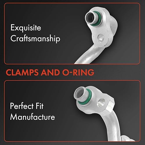 Miniatura 3 de A-Premium Conjunto de manguera de línea de descarga de A/C compatible con Hyundai Santa Fe 2007-2009 V6 3.3L, compresor a condensador