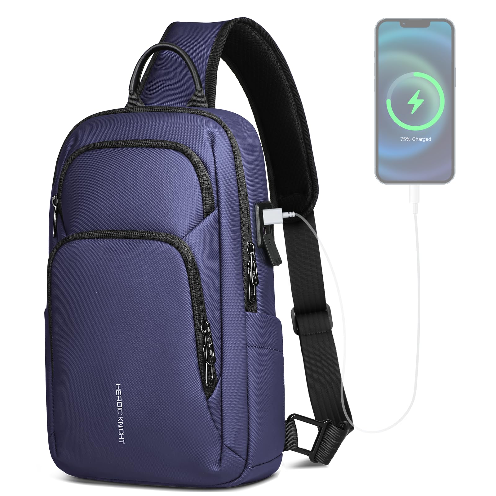 Bolso bandolera hombre hk con acabados duraderos y diseño ergonómico 8