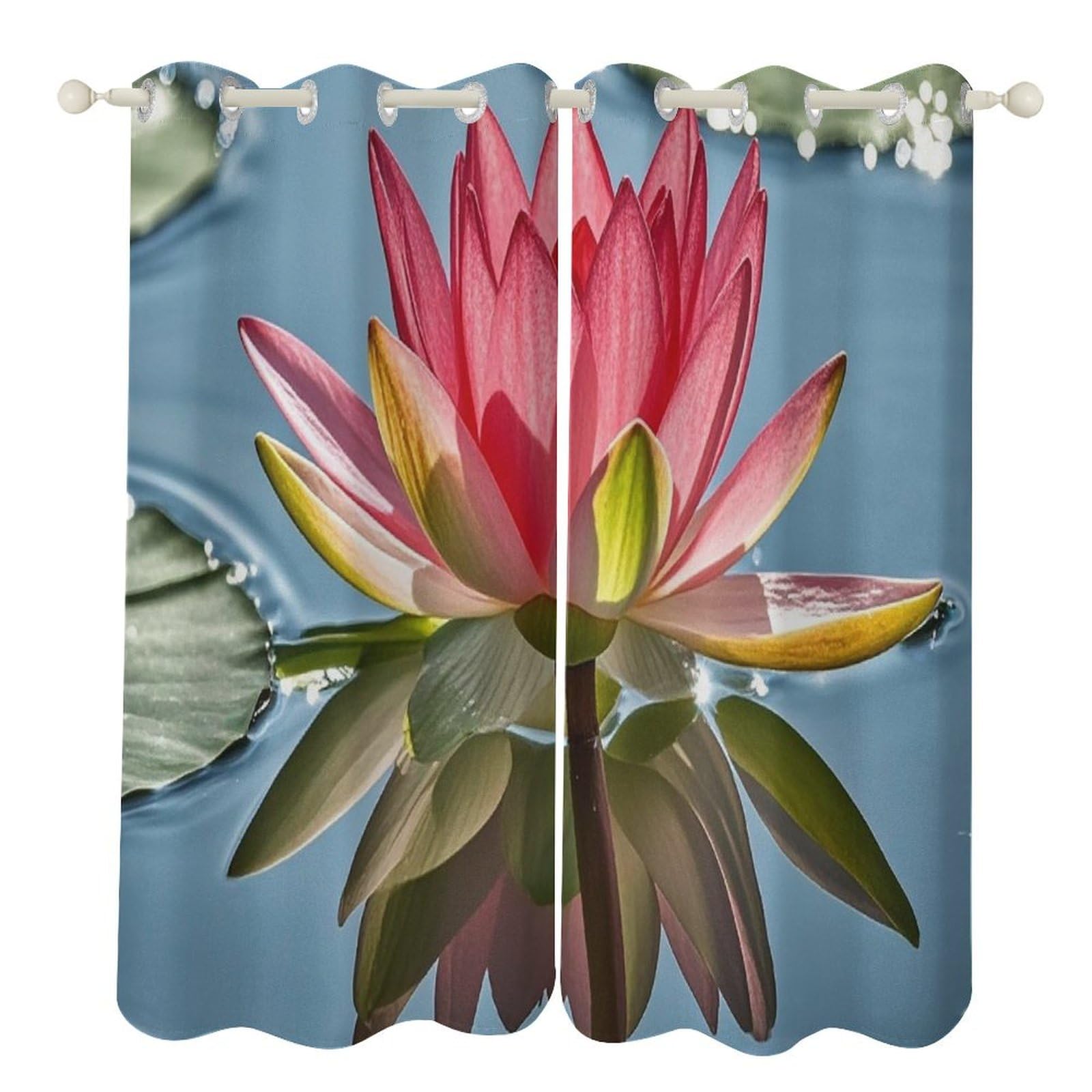 Rideaux occultants anti-chaleur lotus 132x183cm pour mieux dormir et isoler