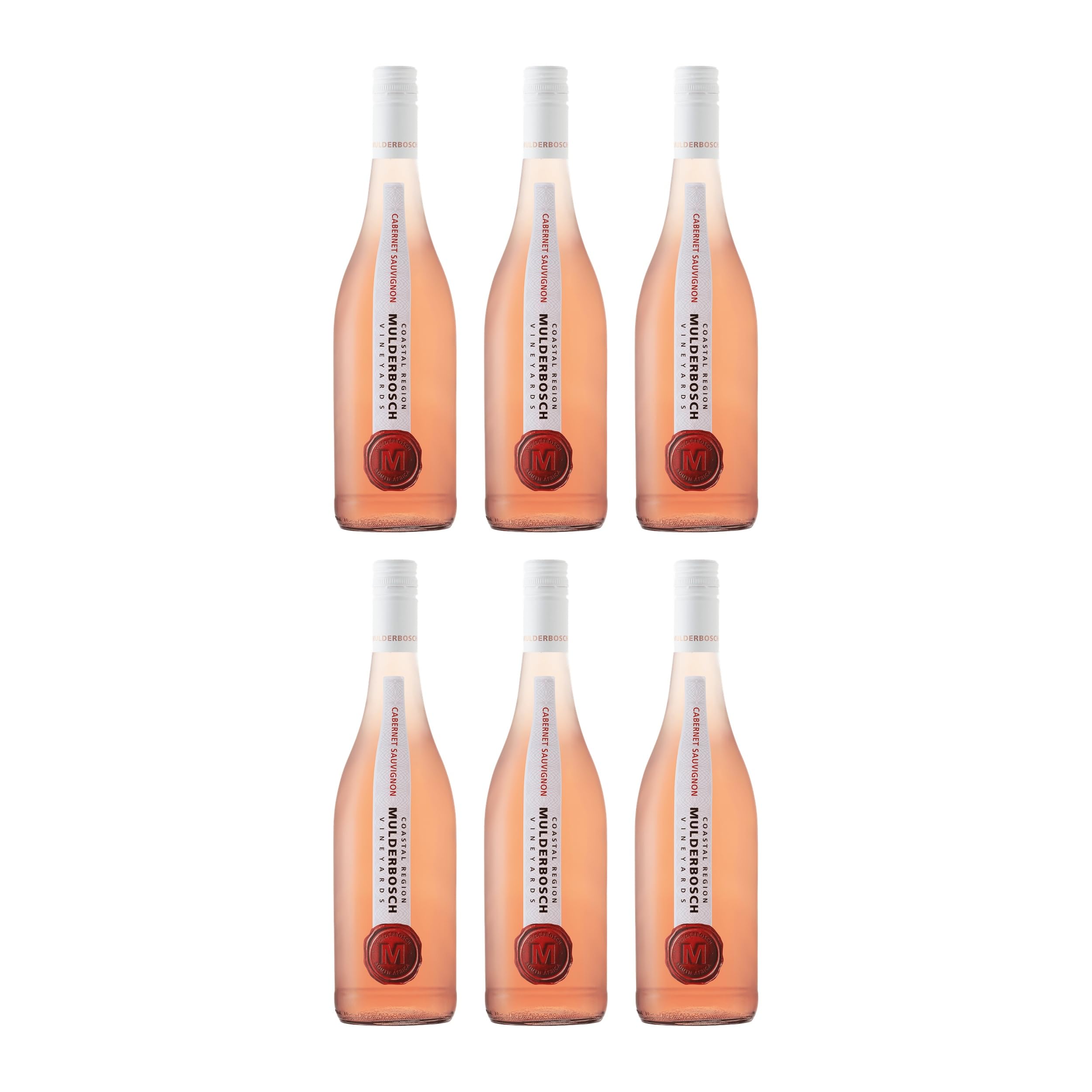 Mulderbosch Cabernet Sauvignon Rosé trocken Roséwein Südafrika inkl. Feinwert E-book (6 x 0.75 l)