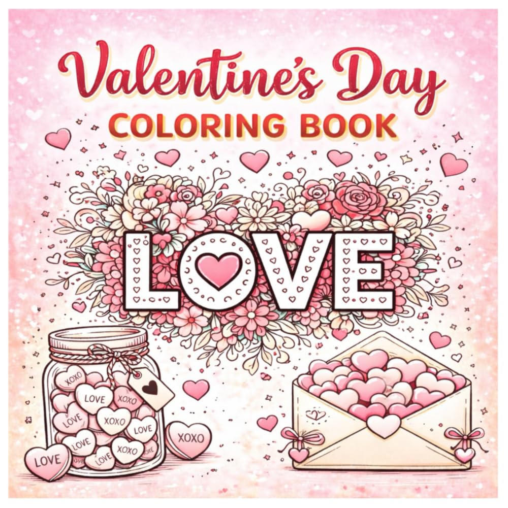 Valentin's Day Coloring Book