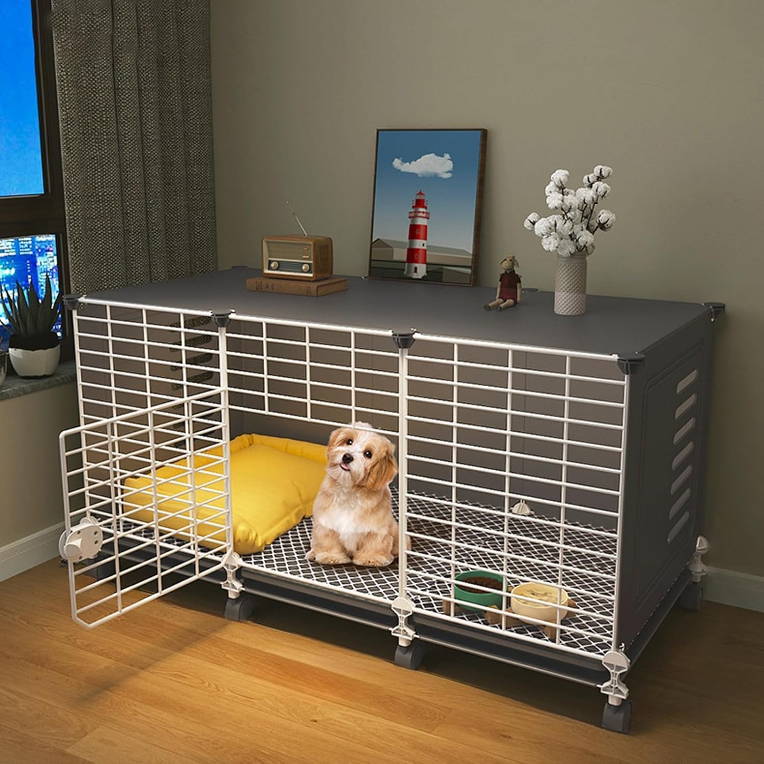 Amazon | 犬ケージ ペットサークル ベーシック ペットケージ ペット